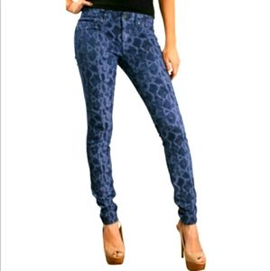 Rich & Skinny Marilyn Blue Snakeprint Jeans